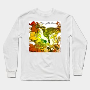 christmas finch Long Sleeve T-Shirt